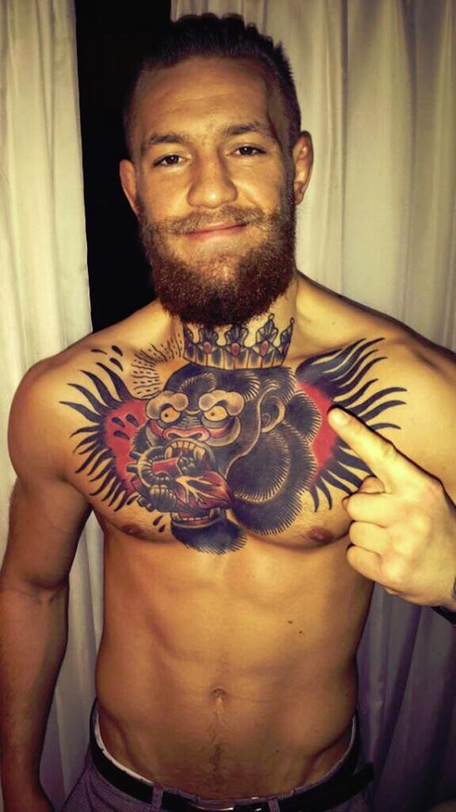 Ah, so this is what Conor McGregor's new tattoo looks like