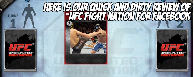 Here is our quick and dirty review of UFC: Fight Nation for Facebook