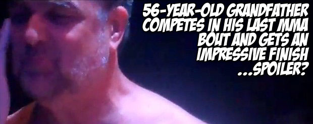 56-year-old grandfather competes in his last MMA bout and gets an impressive finish...spoiler?