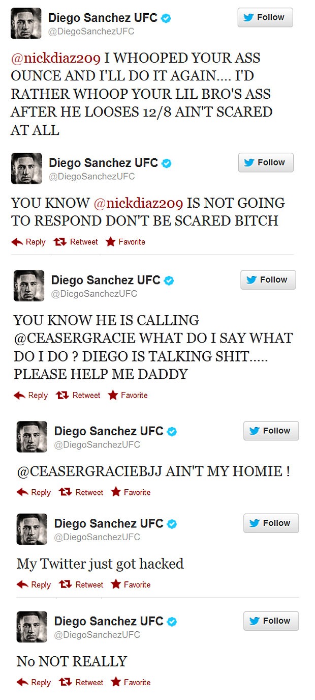 Diego Sanchez rant