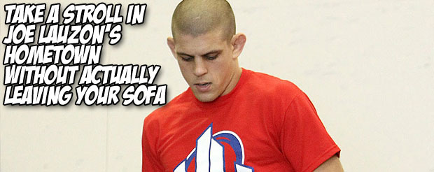 Take a stroll in Joe Lauzon's hometown without actually leaving your sofa