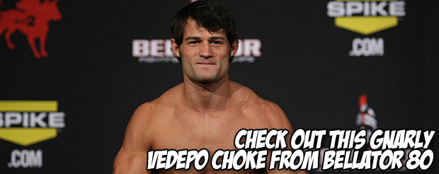 Check out this gnarly Vedepo Choke from Bellator 80