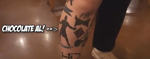 This chick has more MMA logo tattoos than a fight banner, check her out...