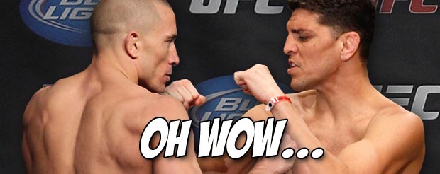 There you have it, Georges St. Pierre vs. Nick Diaz according to Dana White