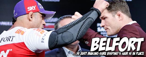 Stop using your brain, let UFC fighters tell you who will win between Belfort and Bisping