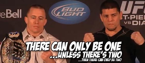 If you missed today's UFC 158 press conference with Georges St. Pierre and Nick Diaz, check it out right here