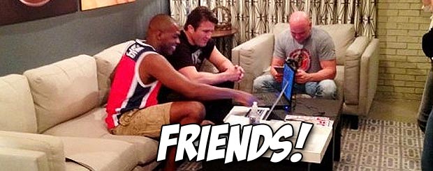 Watch Chael Sonnen and Jon Jones have a friendly discussion about the developments in the MMA world