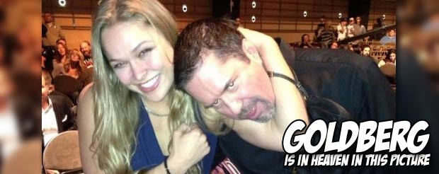 Mike Goldberg's reaction to Ronda Rousey undressing at the UFC 157 weigh-ins is priceless