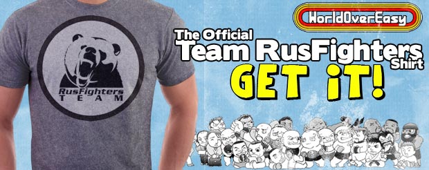 Get the LIMITED-EDITION official 'Team RusFighters' shirt NOW!