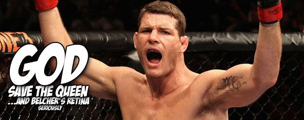 Michael Bisping defeated Alan Belcher and unintentionally made his eye bleed at UFC 159