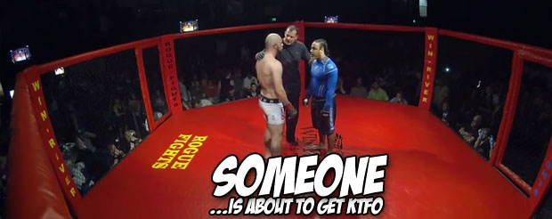 Never point to your chin and taunt your opponent or this may happen to you