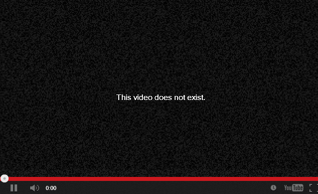 youtube does not exist