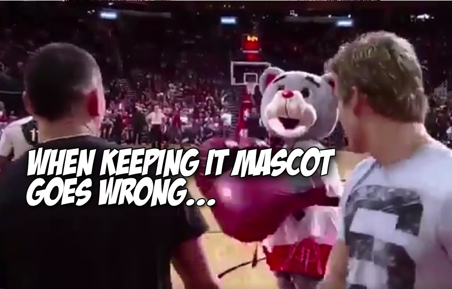 Video: Max Holloway and Sage Northcutt Gang Up on the Houston Rockets Mascot  | MiddleEasy