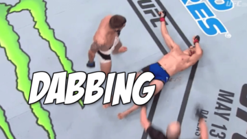 KO'd fighters dabbed