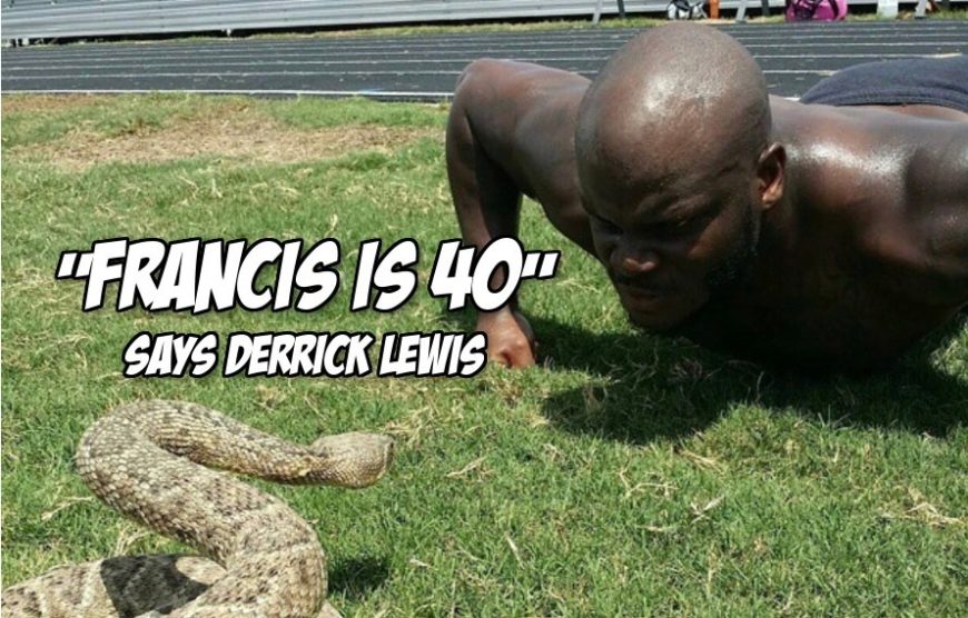 Derrick Lewis vs snake