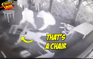 Street MMA chair hit