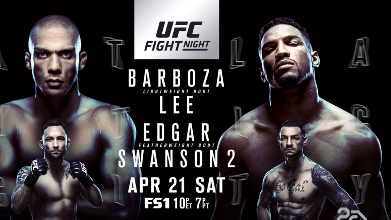 UFC Fight Night 128 Betting Odds: Kevin Lee Favorite Over Edson Barboza