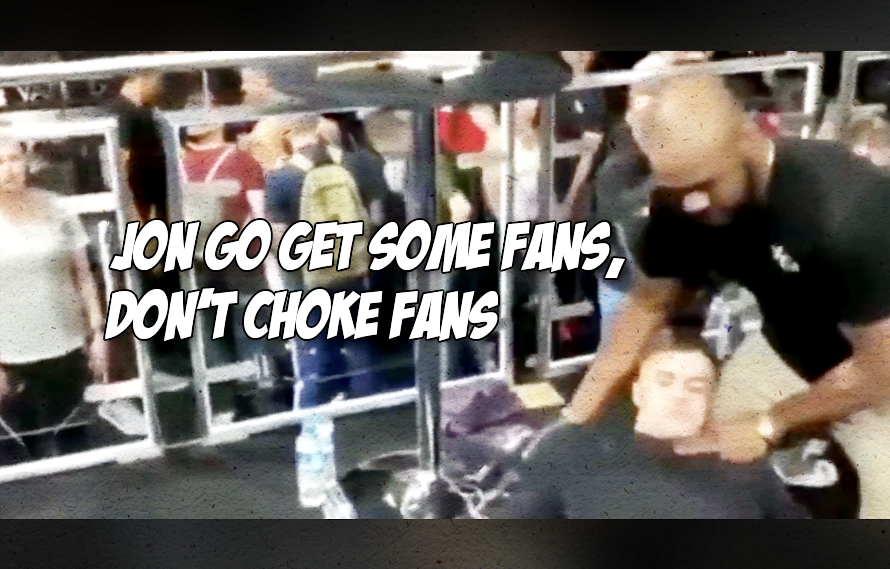 Video: Dumb fan asks Jon Jones to choke him out, Bones does too good of a job