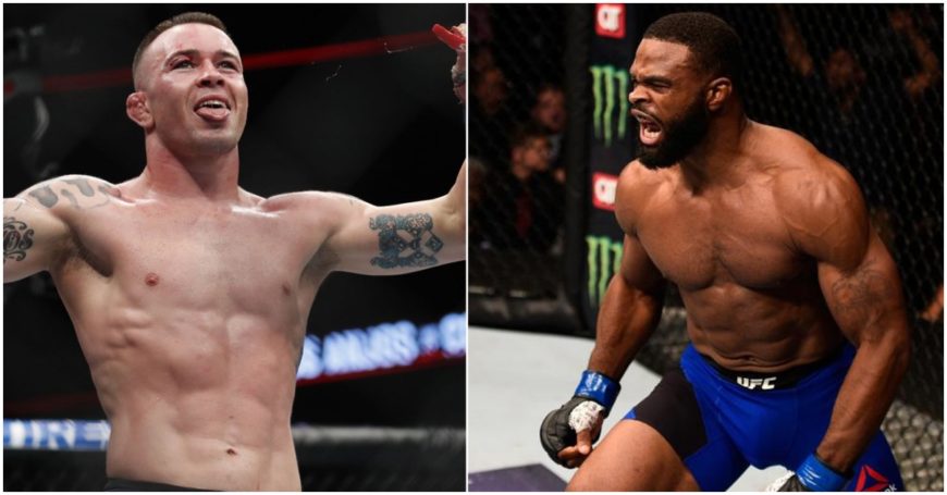 Photos of Tyron Woodley and Colby Covington via Instagram: @twooodley & @ColbyCovMMA