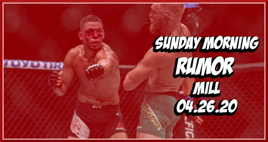 Custom Sunday Morning Rumor Mill image via Twitter: @UFC
