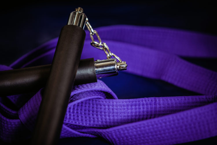 Nunchaku And Purple Belt