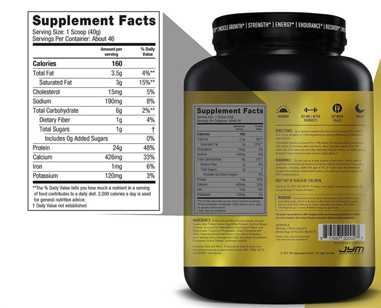 Pro Jym Protein Ingredients