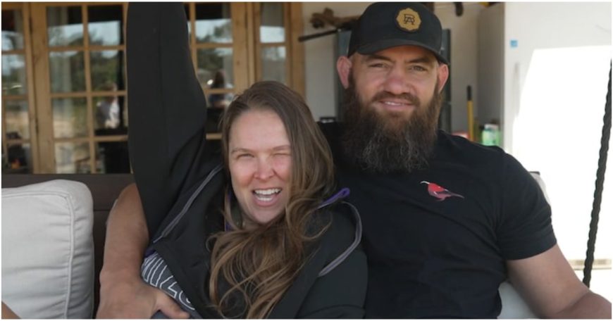 Image of Ronda Rousey and Travis Browne via Youtube