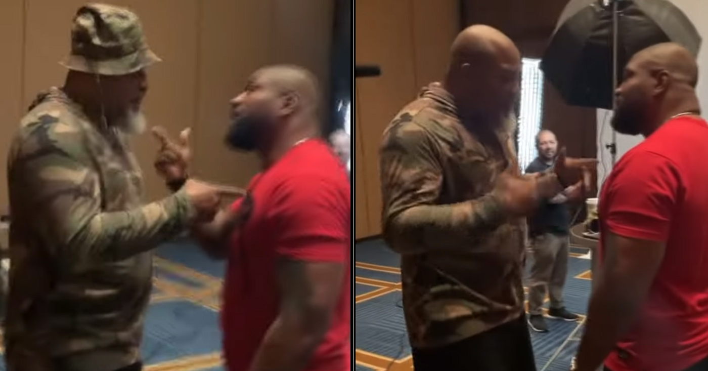 Rampage Jackson And Shannon Briggs Engage In Heated Faceoffs At Triad Combat MiddleEasy