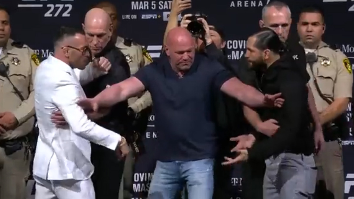 Colby Covington And Jorge Masvidal Face Off Following Heated Press Conference 