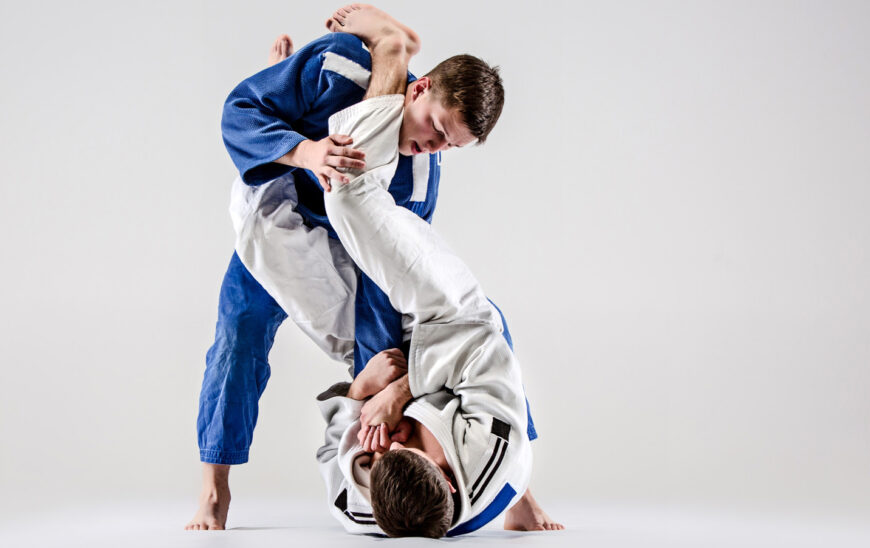 Two Judokas Fighters