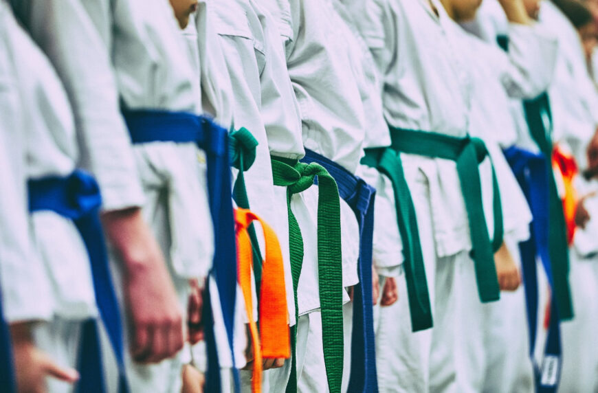 Karate Students In The Hall