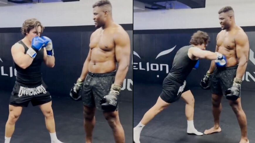 Francis Ngannou Mocks Fitness Influencer