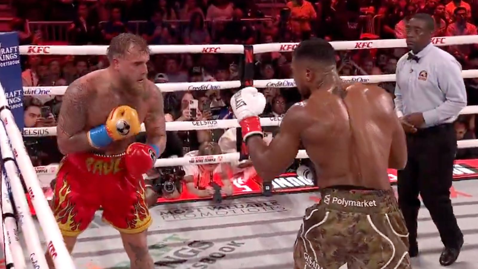 Anthony Joshua Delivers Sixth-Round Knockout Over Jake Paul in Miami - Highlights