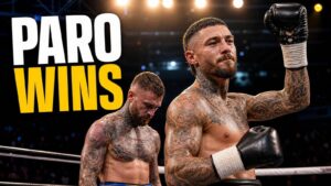 Liam Paro and Lewis Crocker IBF welterweight title fight graphic