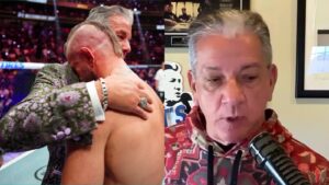 Bruce Buffer discusses Conor McGregor after their emotional UFC 329 moment