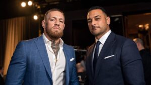 Conor McGregor and Audie Attar UFC 329 contract negotiations graphic