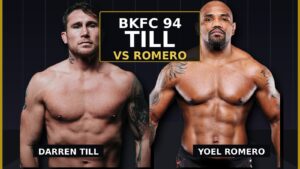 Darren Till and Yoel Romero featured for BKFC 94 in Manchester