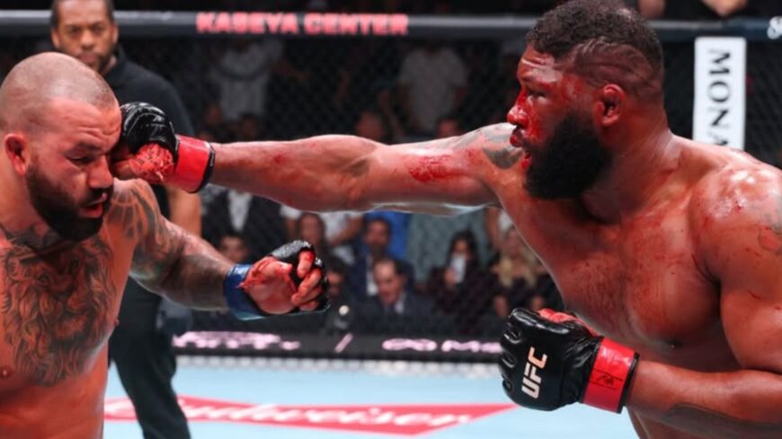 Curtis Blaydes before his Noche UFC 4 fight with Waldo Cortes-Acosta