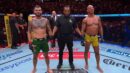 Gregory Rodrigues and Anthony Hernandez wait for the UFC Sacramento main event decision