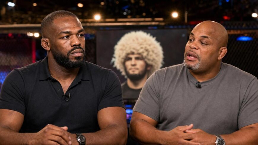 Jon Jones and Daniel Cormier in Khabib Nurmagomedov UFC GOAT debate