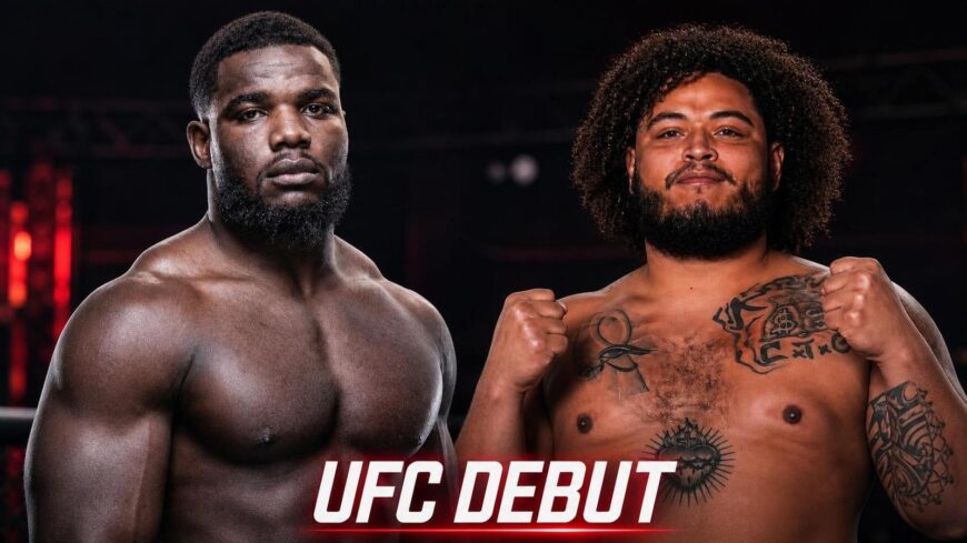 Anthony Wint and Terrance Chatman before their UFC Sacramento heavyweight bout
