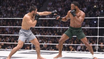 AJ McKee faces Razhabali Shaidulloev in an editorial fight graphic