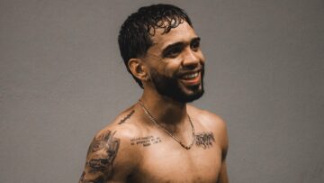 Oscar Collazo smiling after a boxing training session