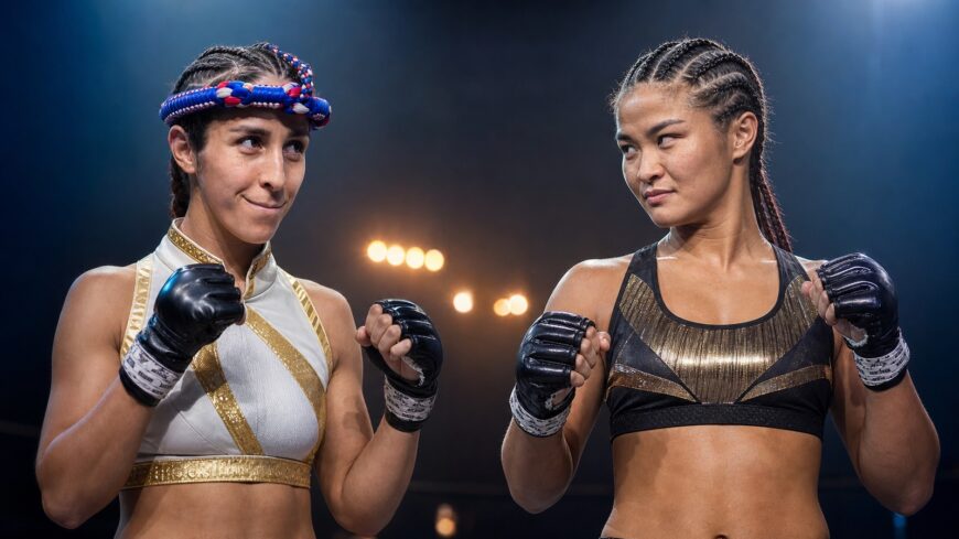 Selina Flores and Stamp Fairtex face off before their ONE Fight Night 47 Muay Thai main event
