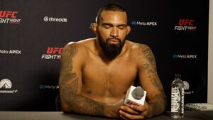 Brendson Ribeiro speaks after his UFC Vegas 122 victory