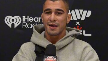 Gabriel Braga speaks at PFL Chicago media day