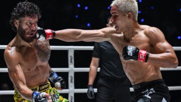 Johan Ghazali lands a right hand on Diego Paez at The Inner Circle 35