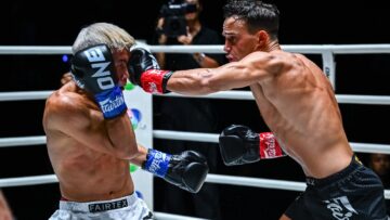 Archive: Jonathan Di Bella, right, facing Zhang Peimian at The Inner Circle 22