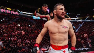 Merab Dvalishvili inside the UFC Octagon