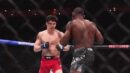 Mike Malott and Joaquin Buckley face each other inside the cage at UFC Edmonton